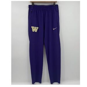 University of Washington Track Pants Men Large Purple Nike Dri Fit UW Huskies
